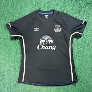 2014/15 Umbro Everton FC Away Jersey Size Large Black Football Shirt